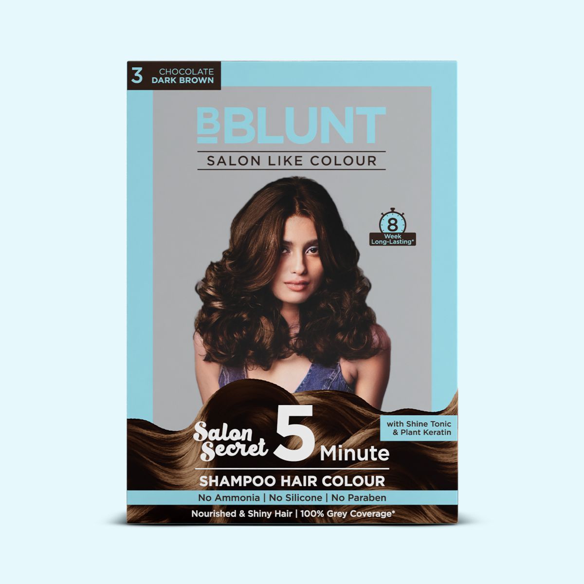 Bblunt 5 Min Shampoo Choco Dark Brown Duo, Natural Black Pack of 2 - Image 8 - Buy from Indicrest