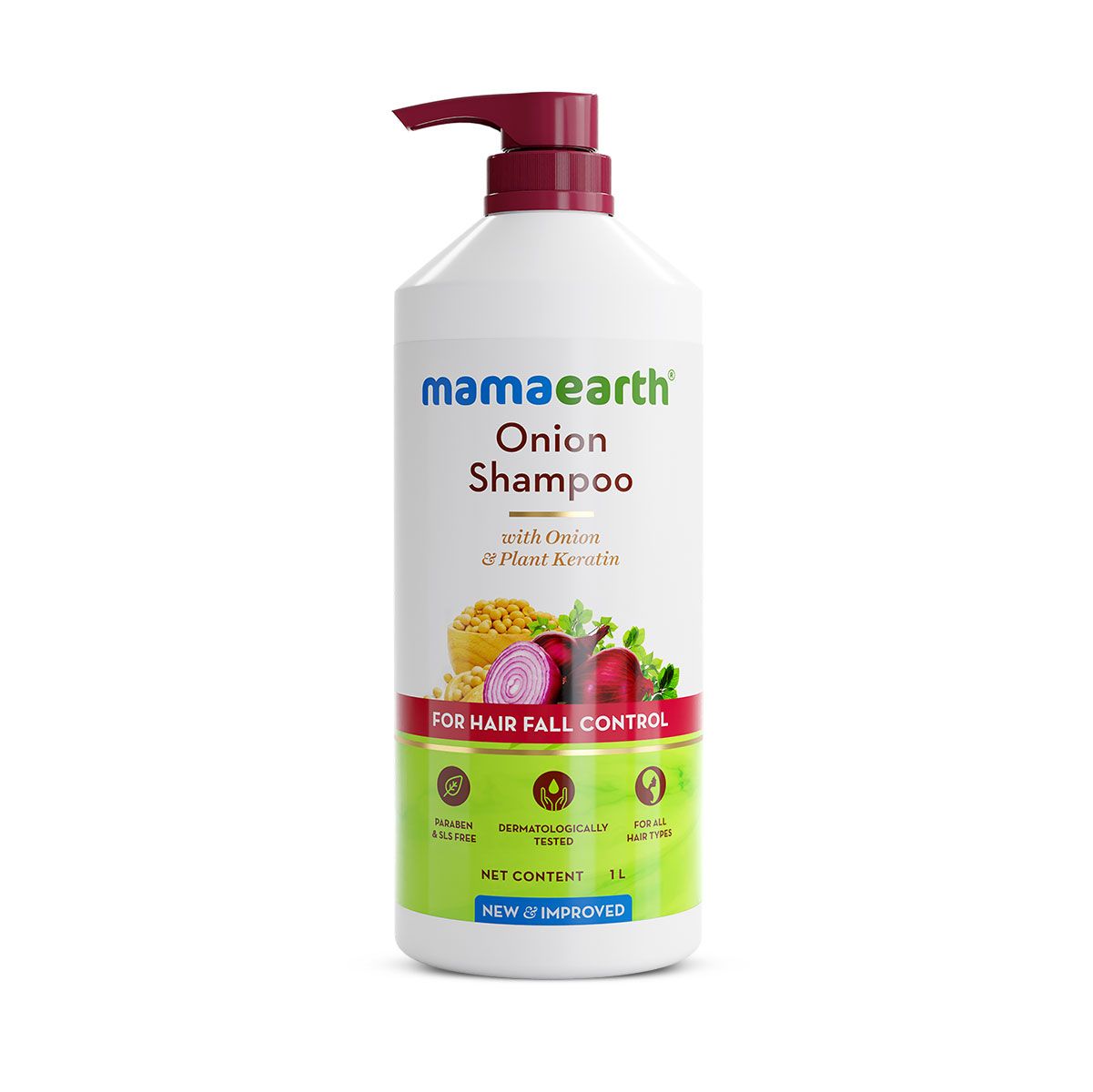 Mamaearth Onion Shampoo for Hair Growth and Hair Fall Control with Onion and Plant Keratin, 1000ml - Image 8 - Buy from Indicrest