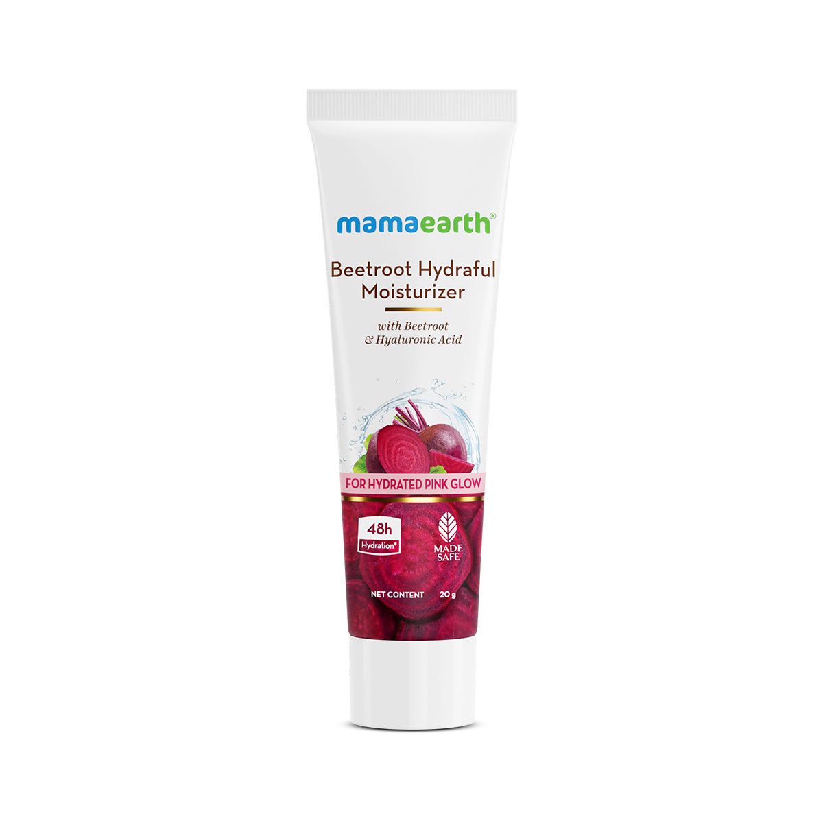 Mamaearth Beetroot Hydraful Moisturizer With Beetroot & Hyaluronic Acid, 20g - Buy from Indicrest