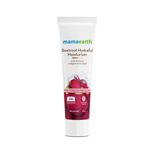 Mamaearth Beetroot Hydraful Moisturizer With Beetroot & Hyaluronic Acid, 20g - Buy from Indicrest