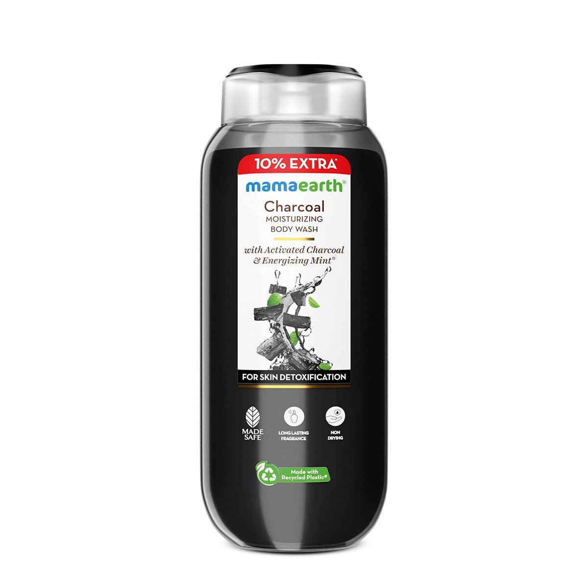 Mamaearth Charcoal Moisturizing Body Wash with Activated Charcoal & Energizing Mint for Skin Detoxification, 250ml + 25 ml Extra - Image 11 - Buy from Indicrest