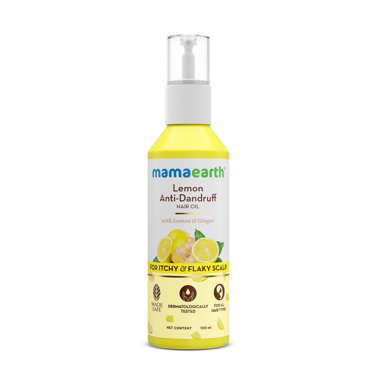 Mamaearth Lemon Anti-Dandruff Hair Oil with Lemon & Ginger for Dandruff & Itch-Free Scalp, 100ml - Image 7 - Buy from Indicrest