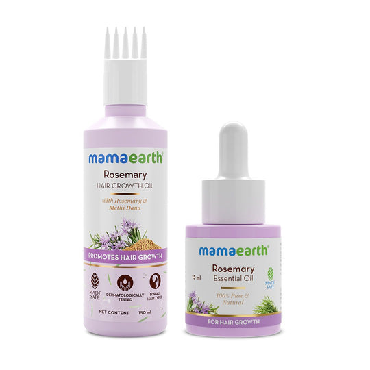 Mamaearth Rosemary Hair Regrowth Combo, 150ml + 15ml - Buy from Indicrest