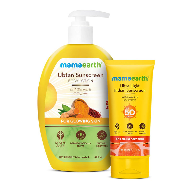 Mamaearth Sun Protect BFFs, 80g + 300ml - Buy from Indicrest