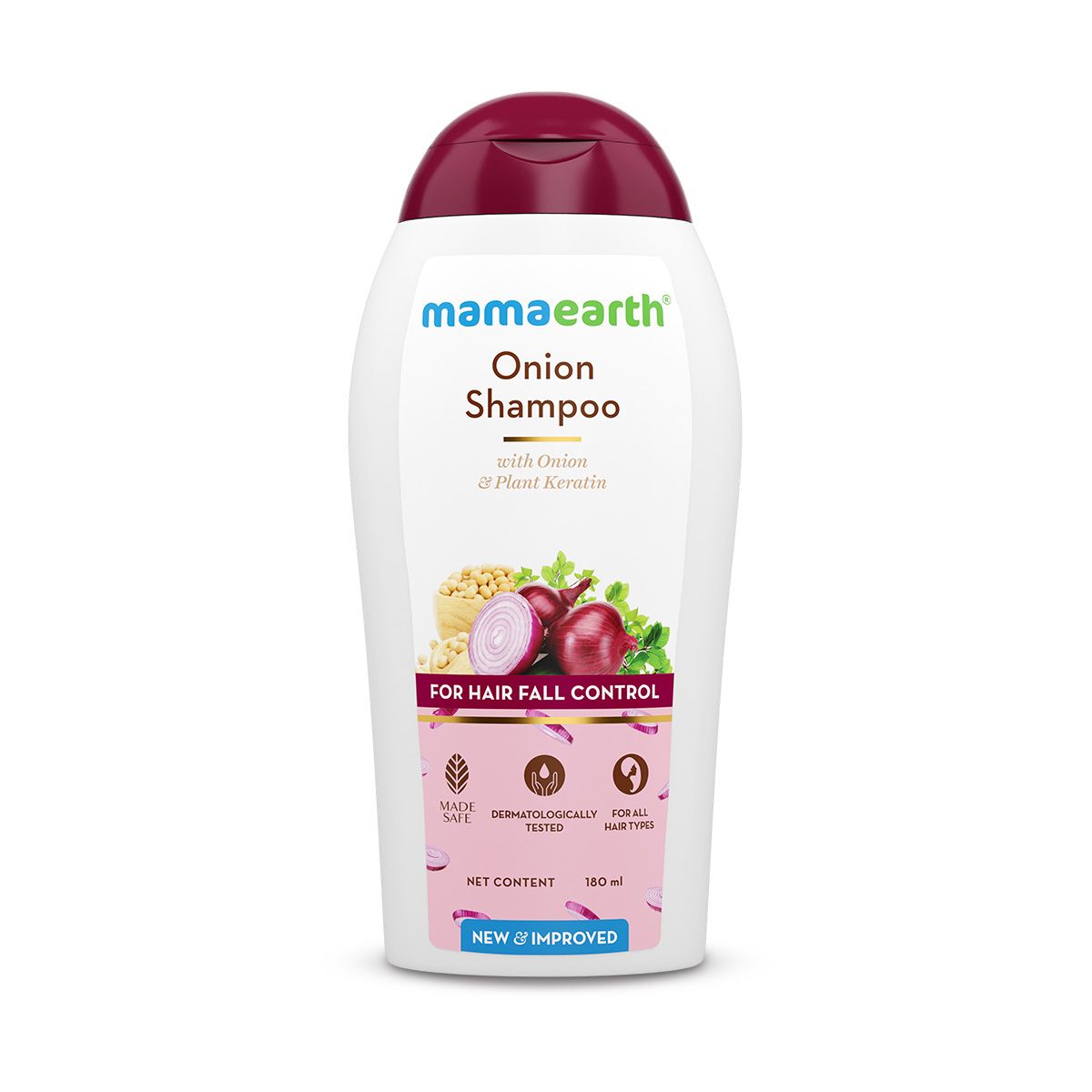 Mamaearth Onion Shampoo for Hair Fall Control & Hair Growth with Onion & Plant Keratin, 180 ml - Image 8 - Buy from Indicrest