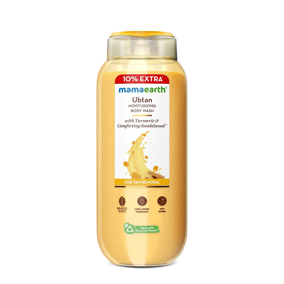 Mamaearth Ubtan Moisturizing Body Wash with Turmeric & Saffron for Tan Removal, 250ml + 25 ml Extra - Image 6 - Buy from Indicrest