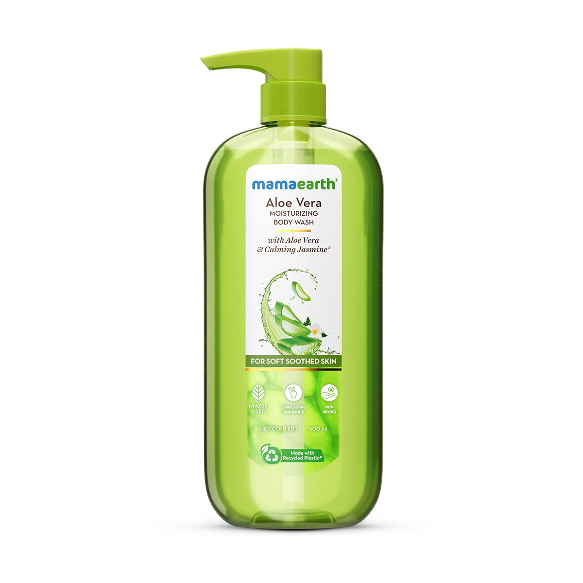 Mamaearth Aloe Vera Moisturizing Body Wash with Aloe Vera & Calming Jasmine For Soft & Soothed Skin 500 ml - Image 6 - Buy from Indicrest
