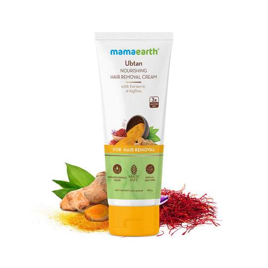 Mamaearth Ubtan Nourishing Hair Removal Cream With Turmeric & Saffron for Hair Removal, 100g - Buy from Indicrest