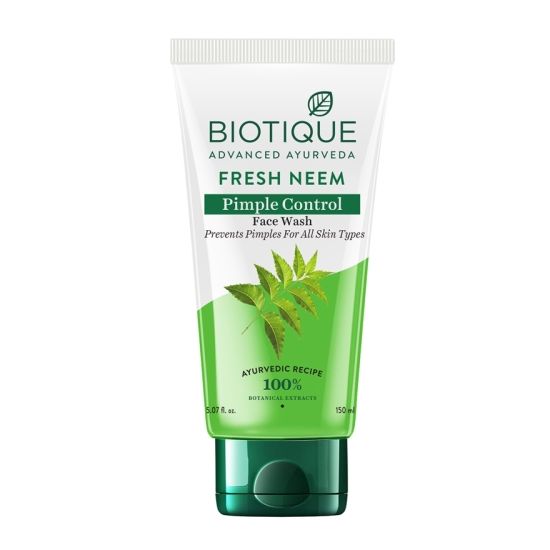 Biotique Fresh Neem Pimple Control Face Wash, 150ml - Image 2 - Buy from Indicrest