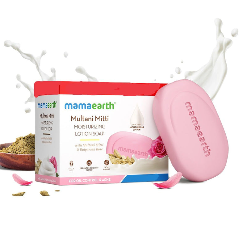 Mamaearth Multani Mitti Moisturizing Lotion Soap, 125g - Buy from Indicrest