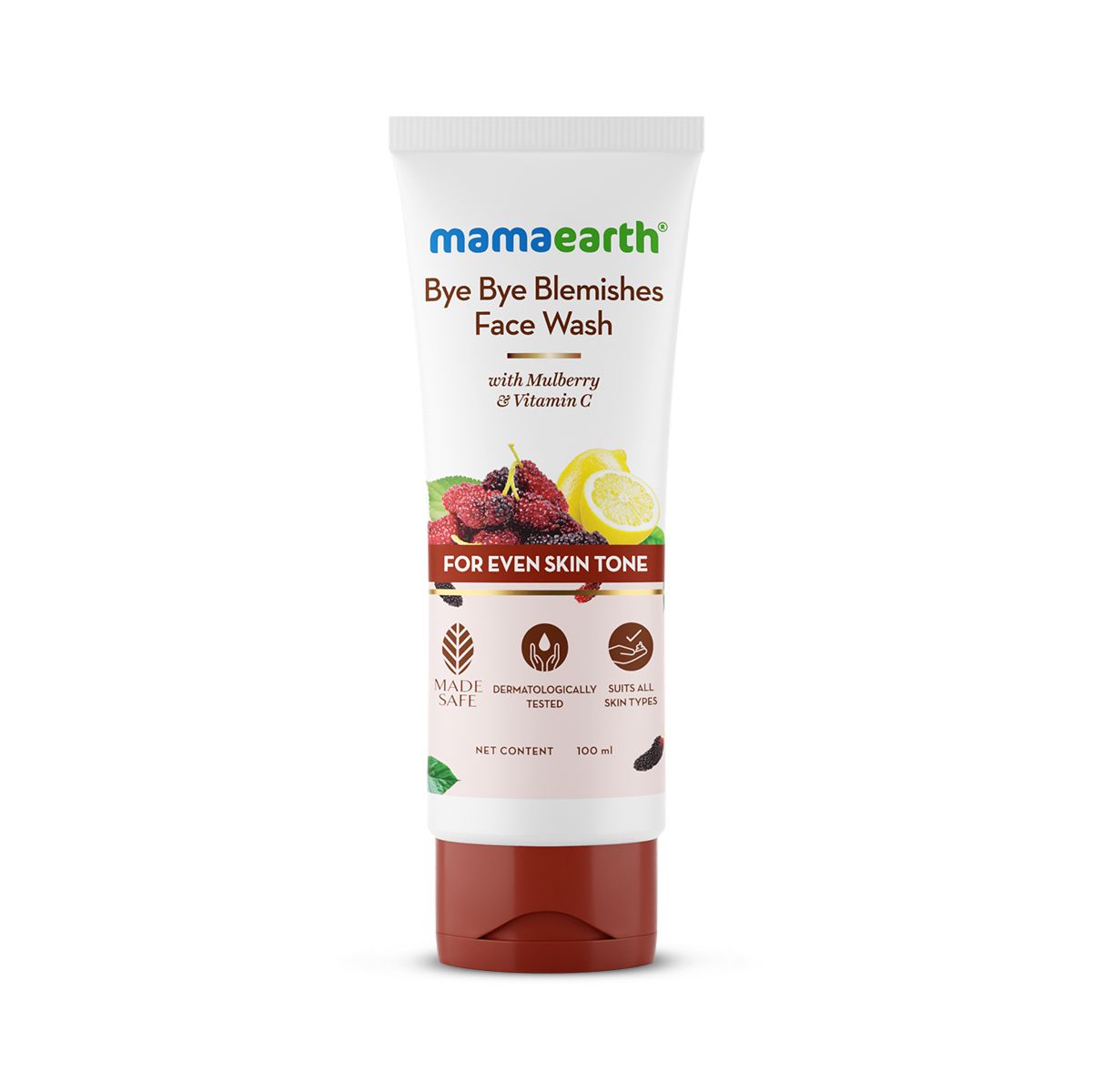 Mamaearth Bye Bye Blemishes X Face Wash with Mulberry and Vitamin C for Even Skin Tone, 100ml - Image 8 - Buy from Indicrest