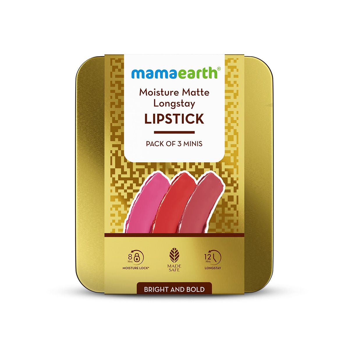 Mamaearth Moisture Matte Long Stay Lipstick Gift Set, Bright and Bold - Image 8 - Buy from Indicrest
