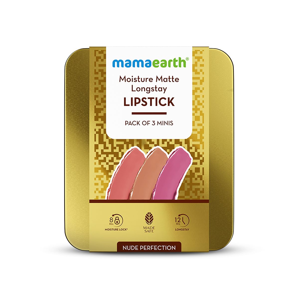 Mamaearth Moisture Matte Long Stay Lipstick Gift Set, Nude Perfection - Image 8 - Buy from Indicrest