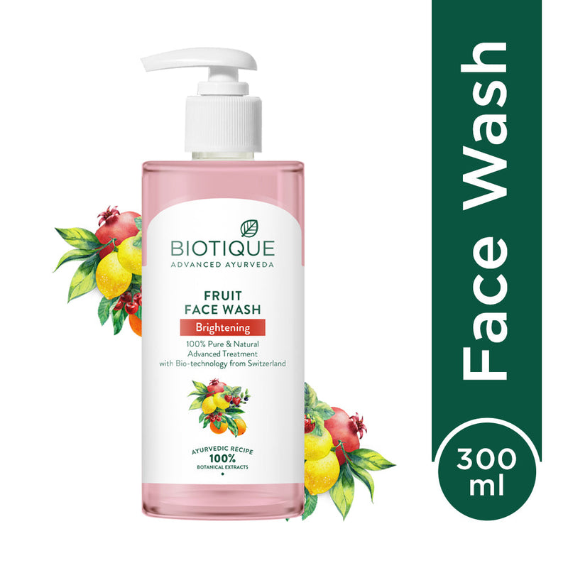Biotique Fruit Brightening Face Wash, 300ml - Buy from Indicrest