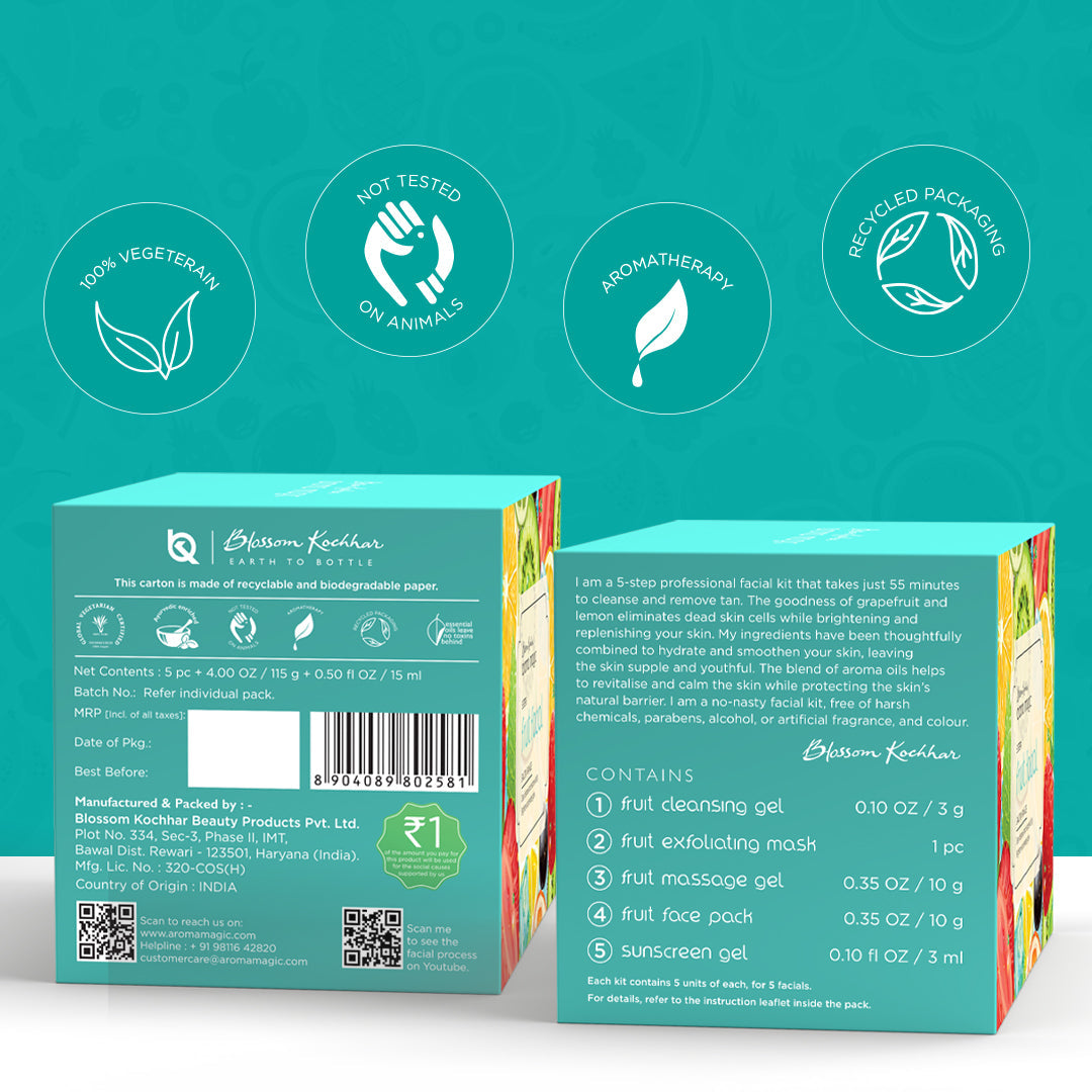 Aroma Magic Fruit Facial Kit – Glow & Revive Skin - Image 7 - Buy from Indicrest