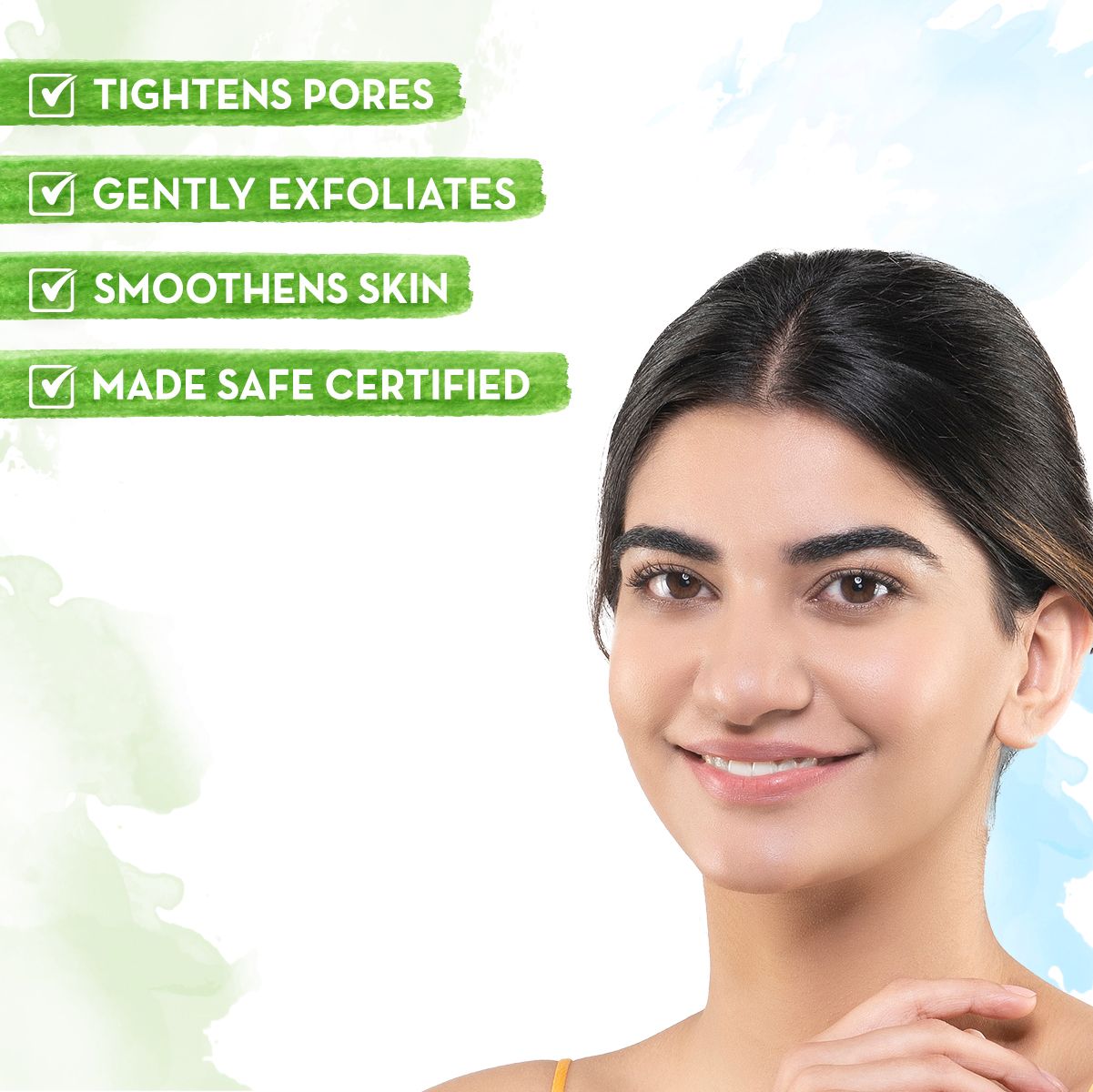 Mamaearth Green Tea Face Scrub With Green Tea & Collagen For Open Pores, 100g - Image 3 - Buy from Indicrest