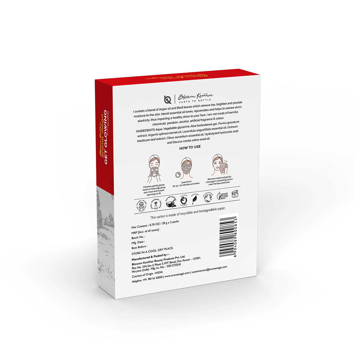 Aroma Magic Get Glowing Face Sheet Mask For Glowing Skin - Image 9 - Buy from Indicrest