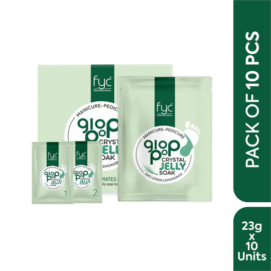 fyc-professional-lemongrass-gloppop-crystal-jelly-manipedicure-pack-of-10x23g - Buy from Indicrest