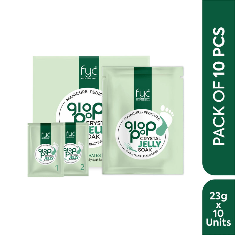 fyc-professional-lemongrass-gloppop-crystal-jelly-manipedicure-pack-of-10x23g - Buy from Indicrest
