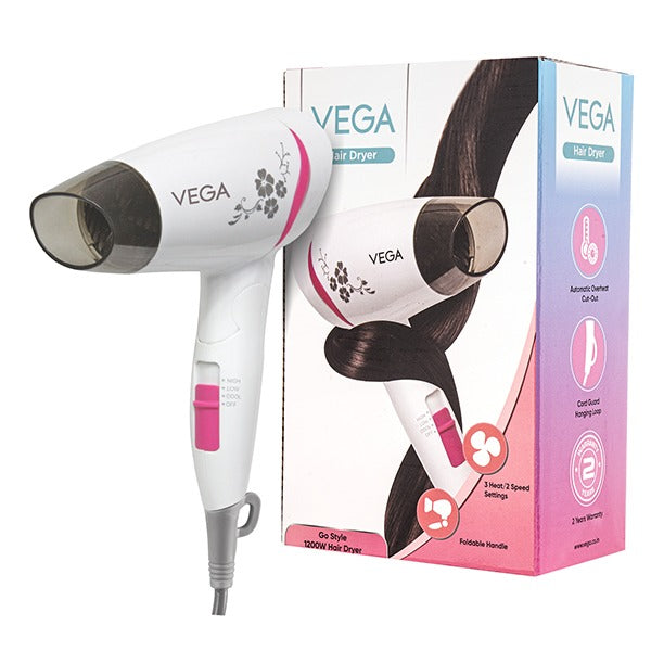 Vega Go-Style 1200-1400 Watts Hair Dryer - VHDH-18