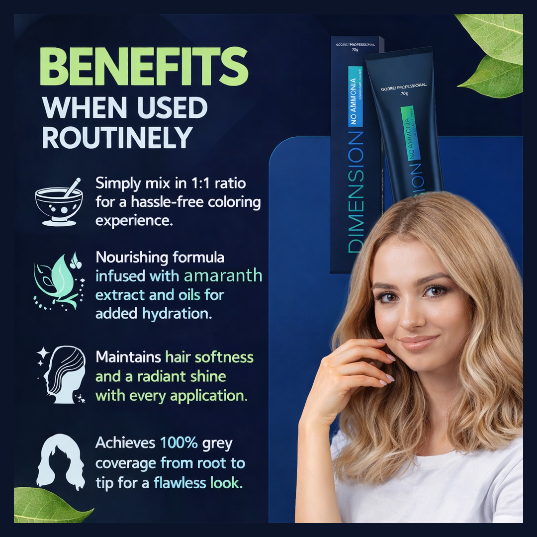 Godrej Professional Dimension No Ammonia Cream Hair Colour Ash Reflects 7.11 - Blonde (with Intense Ash Reflect) 70g