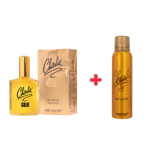 Revlon Charlie Gold Perfume and Body Spray Combo Pack, 100+150ml - Buy from Indicrest