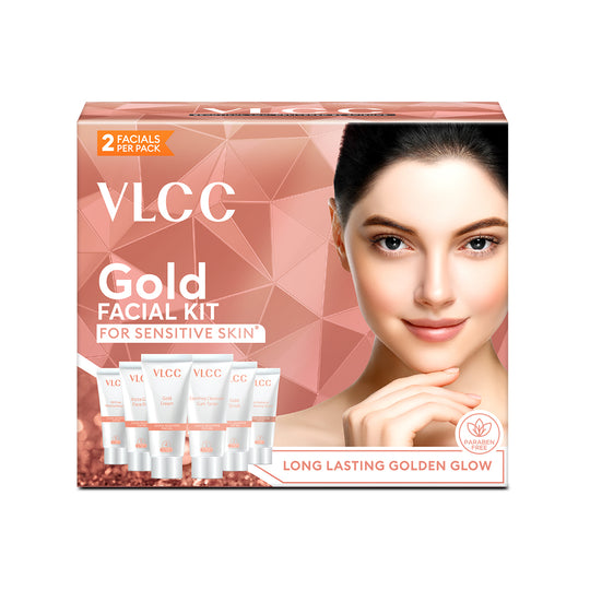 VLCC Gold Facial kit for Sensitive Skin - 60 g - Buy from Indicrest