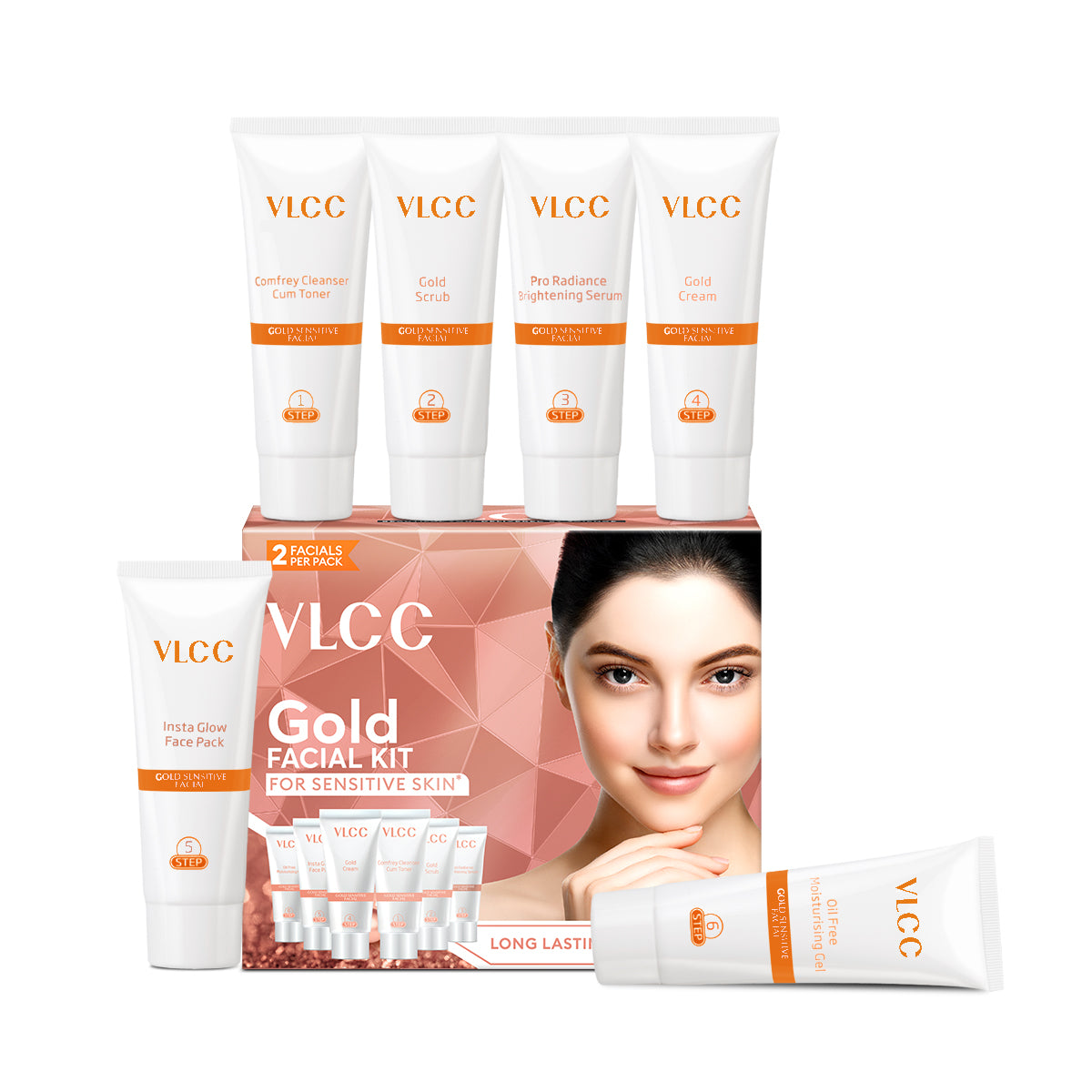 VLCC Gold Facial kit for Sensitive Skin - 60 g - Image 3 - Buy from Indicrest