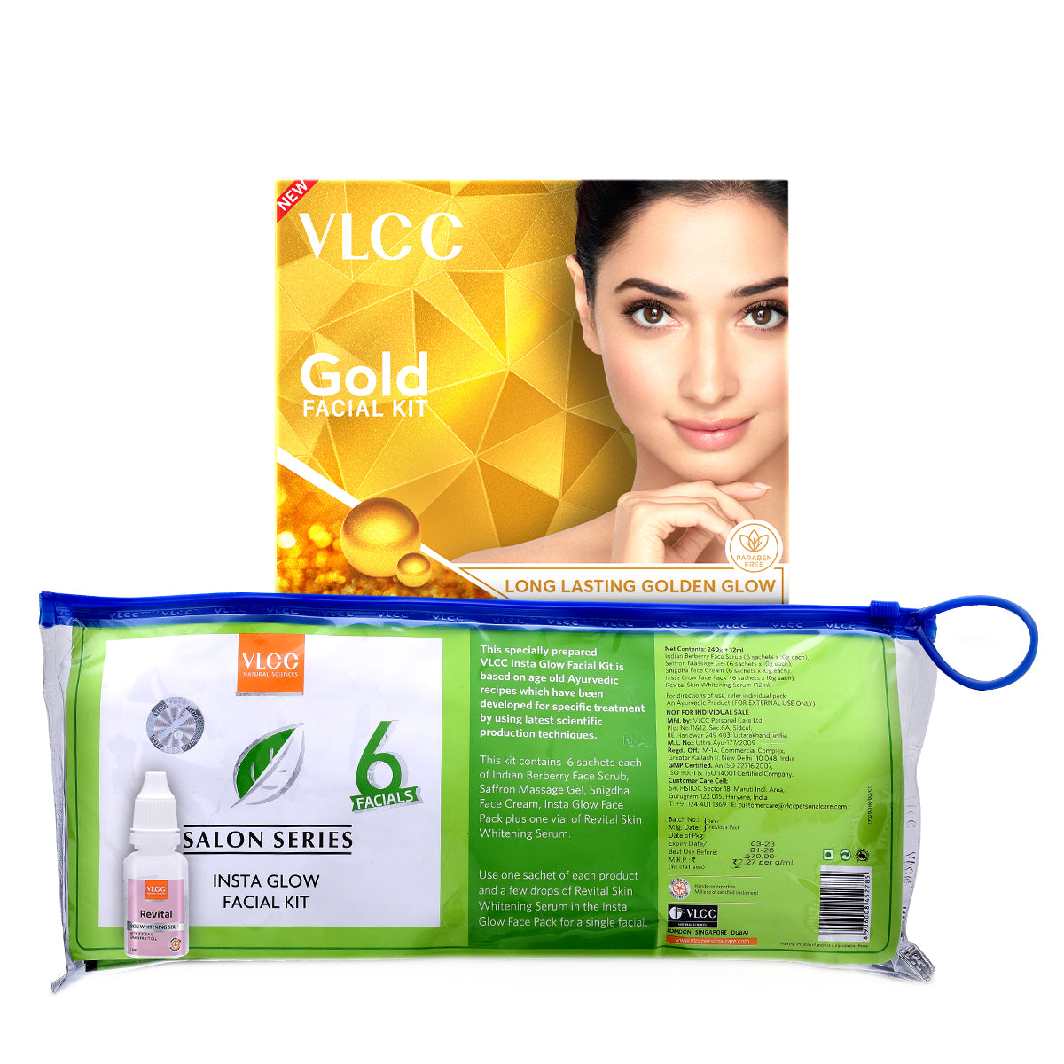 VLCC Salon Series Insta Glow and Gold Facial Kit - Buy from Indicrest