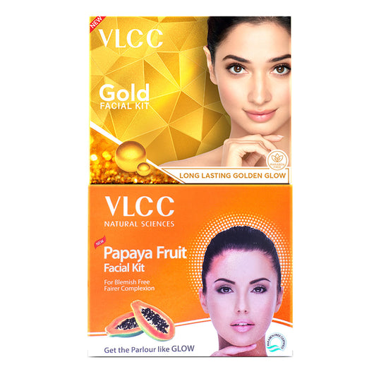 VLCC Papaya Fruit and Gold Facial Kit - Buy from Indicrest