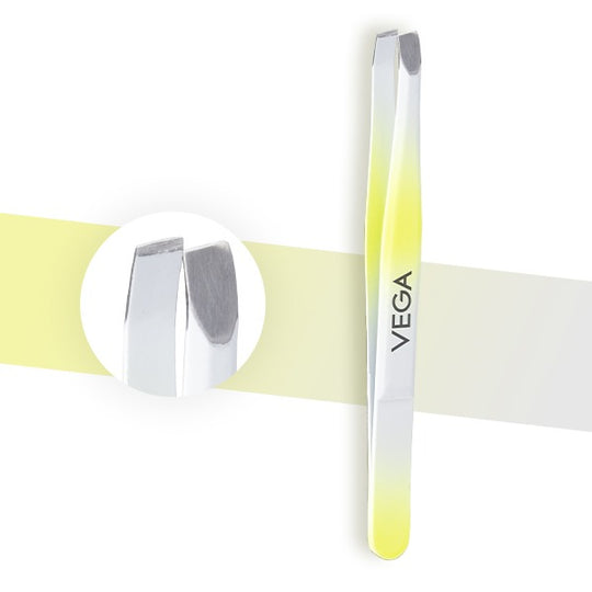 Vega Gorgeous Green Tweezer - Slant Tip - TW-07 Buy at Indicrest