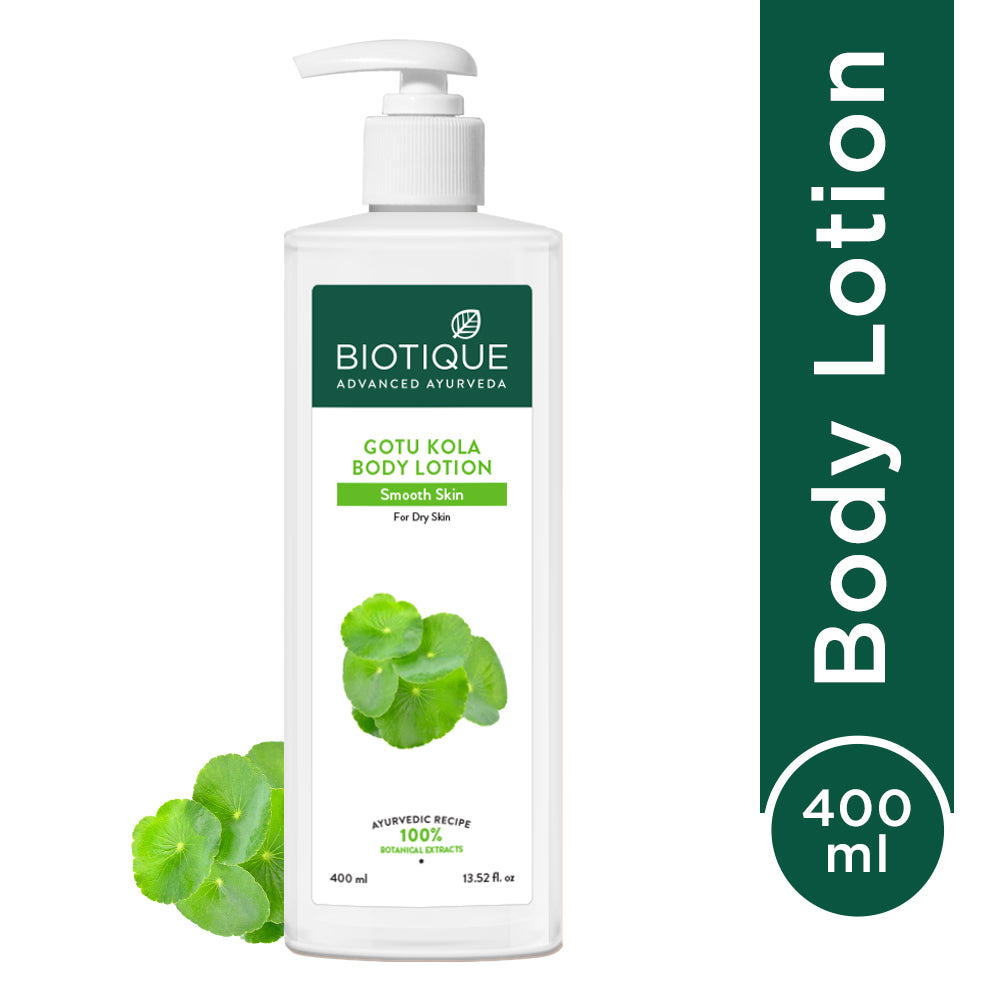 Biotique Gotu Kola Smooth Skin Body Lotion, 400ml - Buy from Indicrest