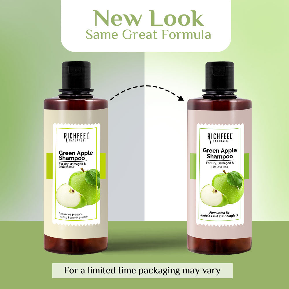 Richfeell Green Apple Shampoo 500 Ml (Pack of 2) - Image 2 - Buy from Indicrest