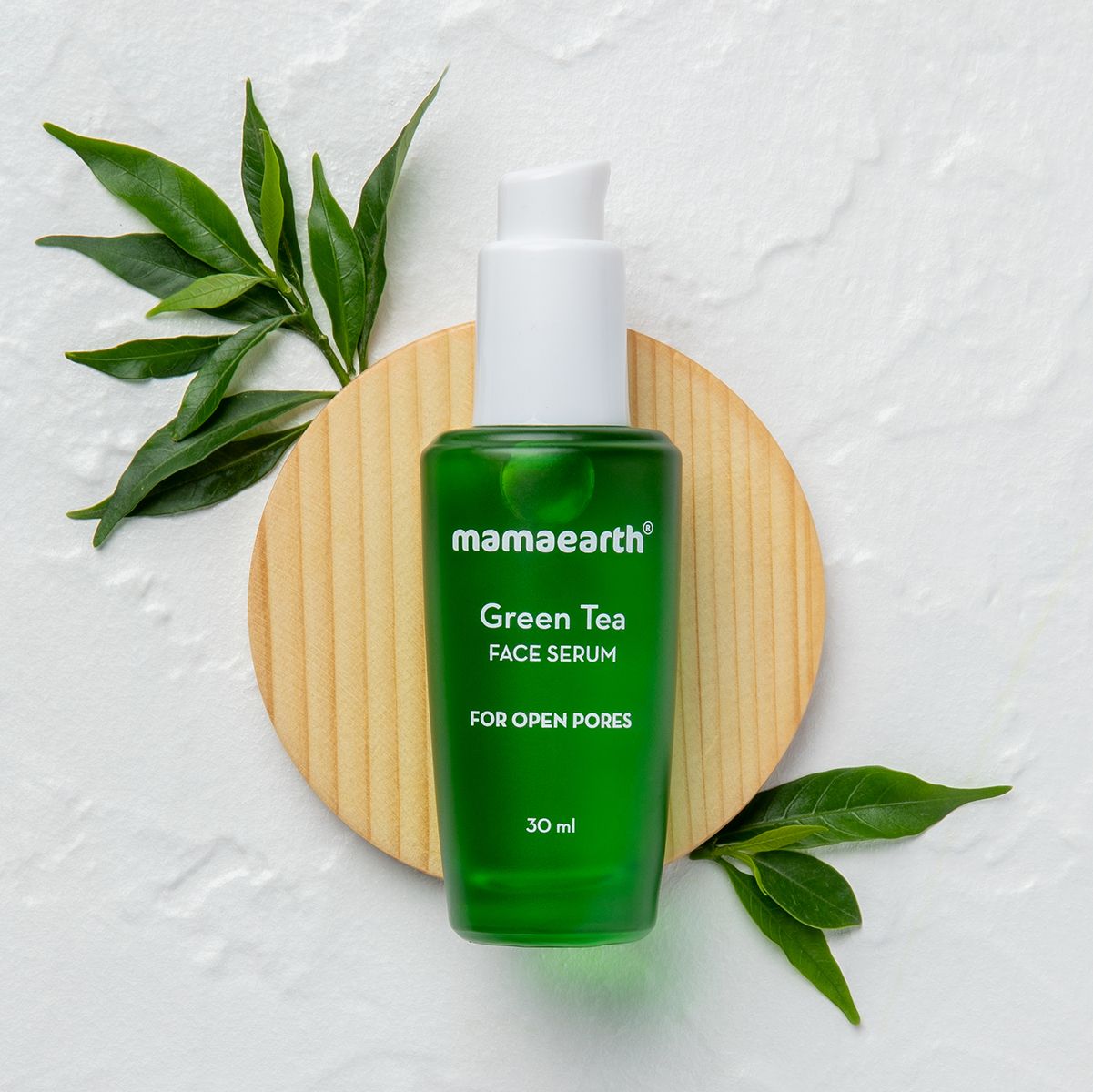 Mamaearth Green Tea Face Serum With Green Tea & Collagen For Open Pores, 30ml - Image 2 - Buy from Indicrest