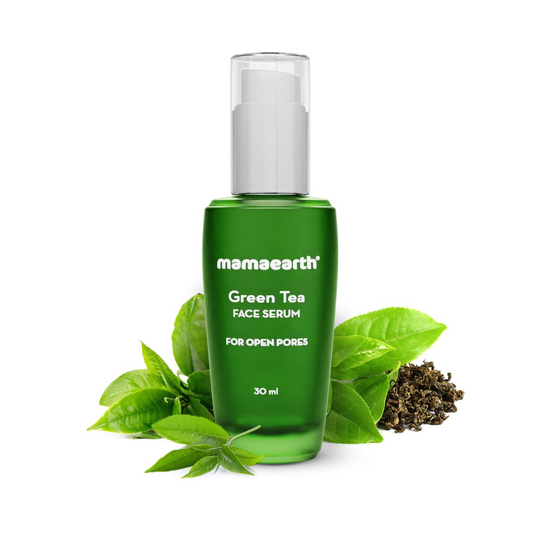 Mamaearth Green Tea Face Serum With Green Tea & Collagen For Open Pores, 30ml - Buy from Indicrest