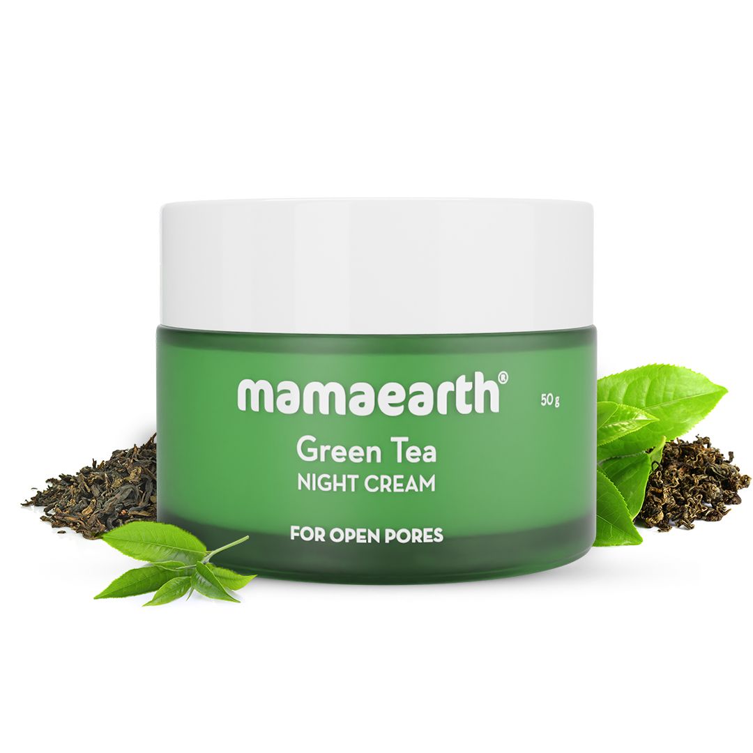 Mamaearth Green Tea Night Cream With Green Tea & Collagen For Open Pores, 50g - Buy from Indicrest