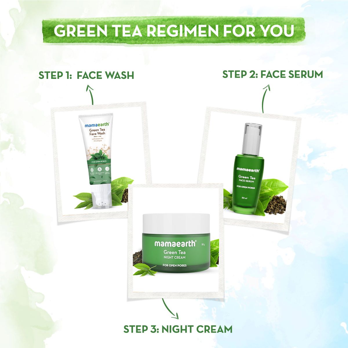 Mamaearth Green Tea Night Cream With Green Tea & Collagen For Open Pores, 50g - Image 6 - Buy from Indicrest