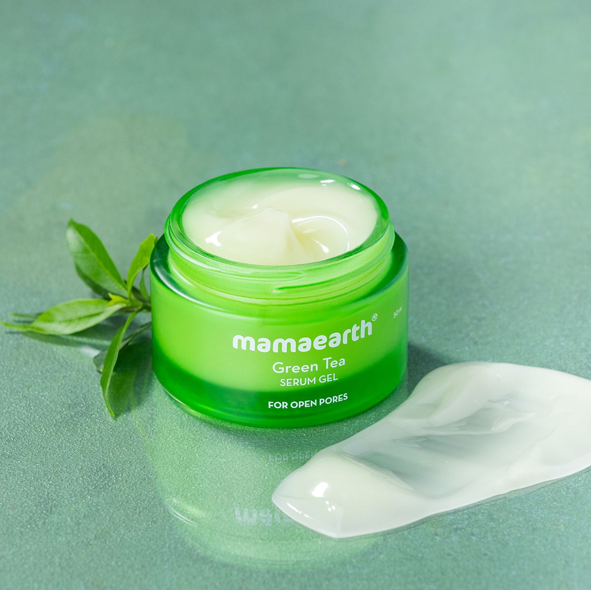 Mamaearth Green Tea Serum Gel with Green Tea & Collagen for Open Pores, 50ml - Image 2 - Buy from Indicrest