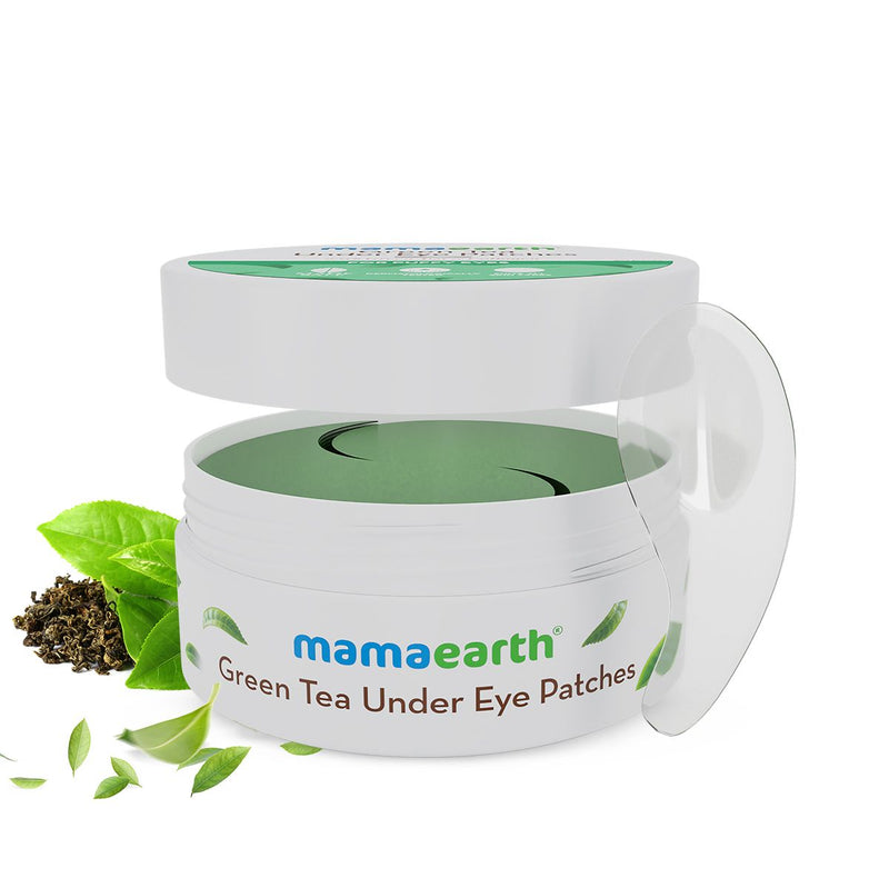 Mamaearth Green Tea Under Eye Patches with Green Tea & Collagen for Puffy Eyes, 30 Pairs (60 Pieces) - Buy from Indicrest