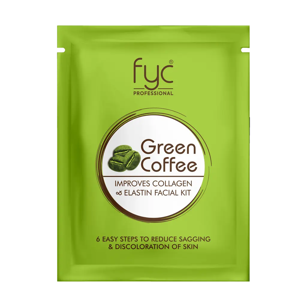 fyc-professional-green-coffee-facial-kit-pouch-revitalizing-energizing-skincare-treatment- - Image 2 - Buy from Indicrest
