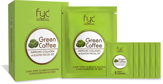 fyc-professional-green-coffee-facial-kit-pouch-revitalizing-energizing-skincare-treatment- - Buy from Indicrest
