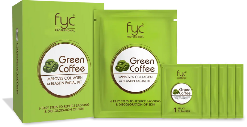 fyc-professional-green-coffee-facial-kit-pouch-revitalizing-energizing-skincare-treatment- - Buy from Indicrest