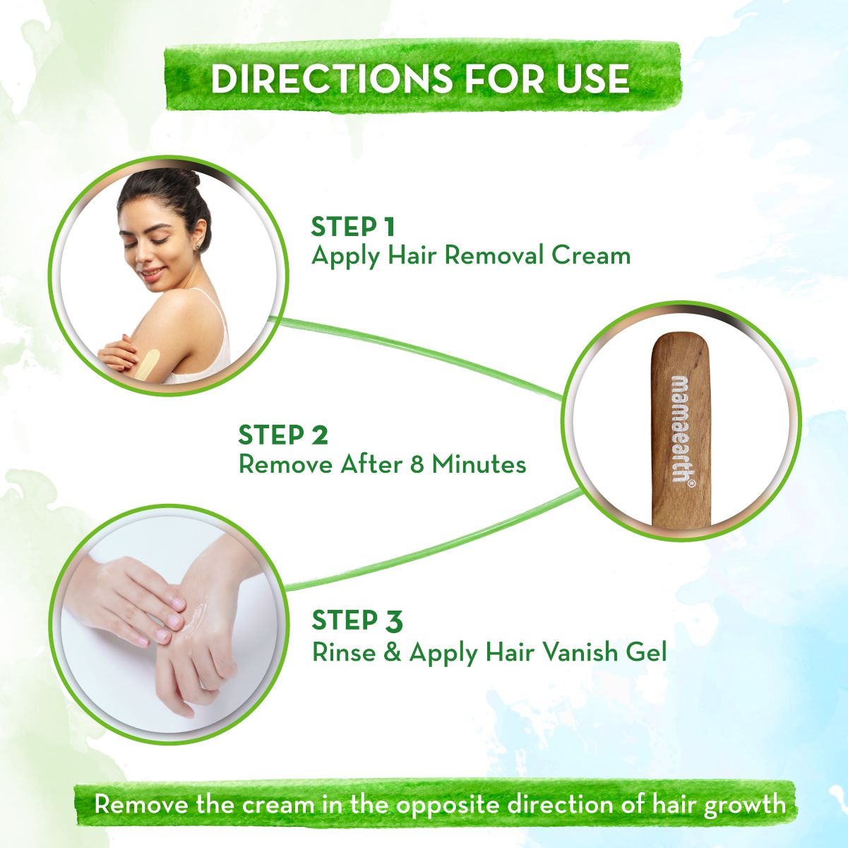 Mamaearth Ubtan Nourishing Hair Removal Kit With Turmeric & Saffron for Hair Removal & Growth Reduction, 100g + 50g - Image 4 - Buy from Indicrest