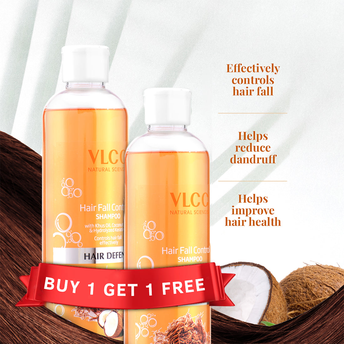 VLCC Hair Fall Control Shampoo and Almond Honey Skin Brightening Body Lotion - Image 3 - Buy from Indicrest