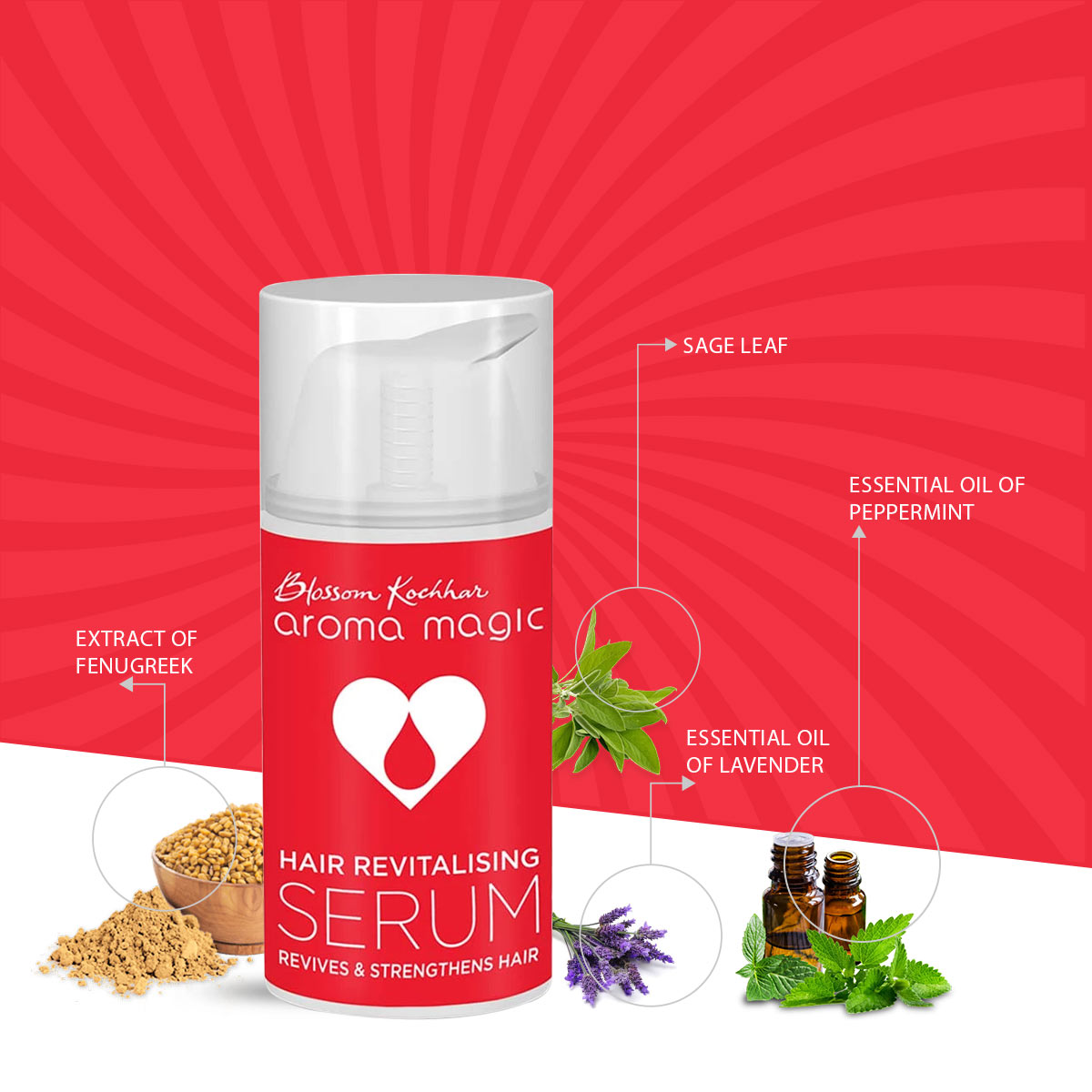 Aroma Magic Hair Revitalising Serum, 30ml - Image 4 - Buy from Indicrest