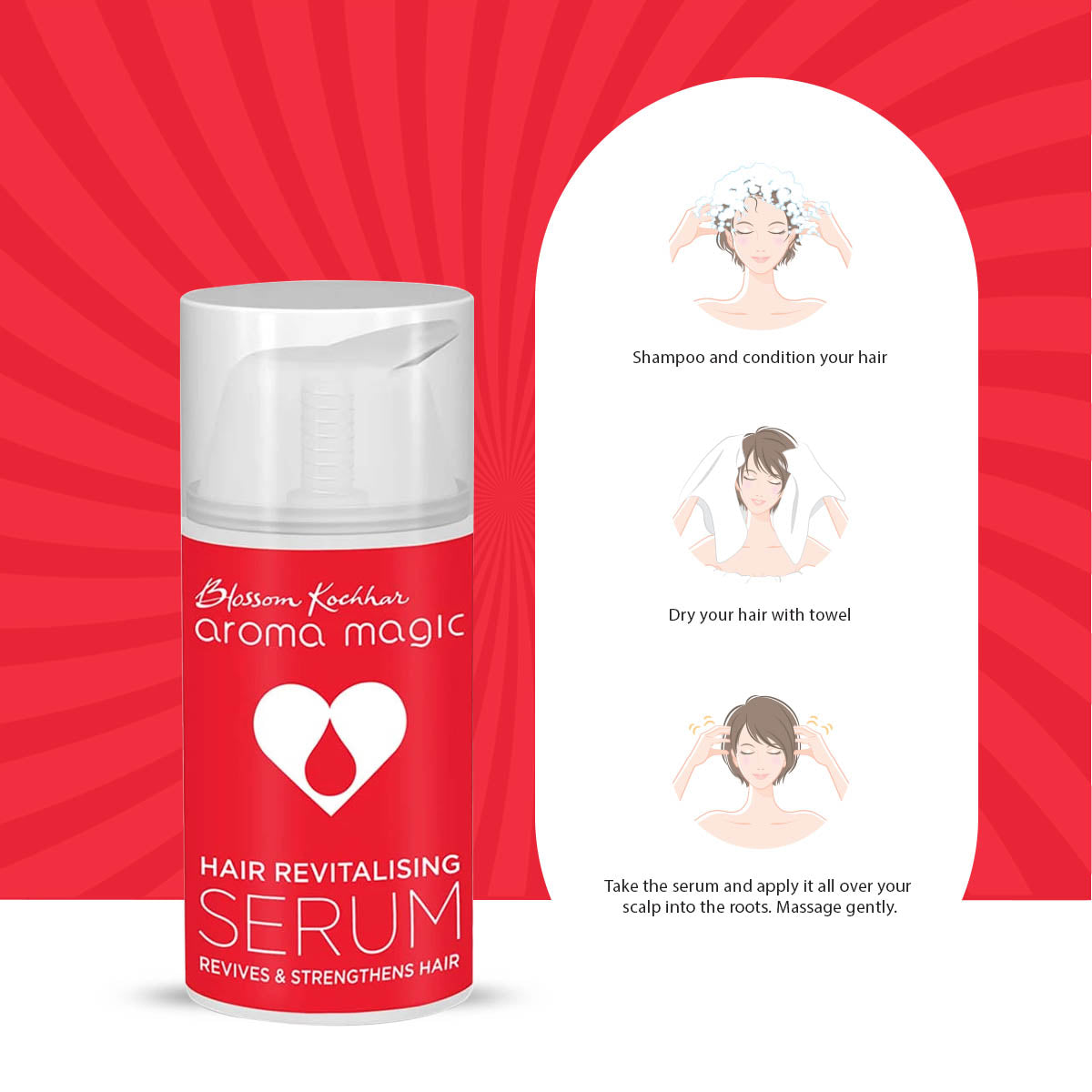Aroma Magic Hair Revitalising Serum, 30ml - Image 5 - Buy from Indicrest