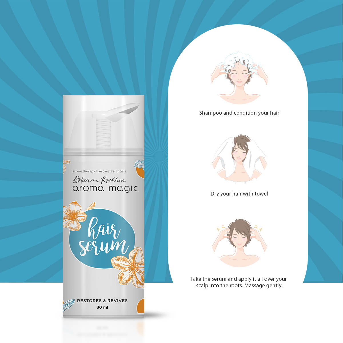 Aroma Magic Hair Serum For Smooth, Shiny & Healthy Hair, 30ml - Image 5 - Buy from Indicrest