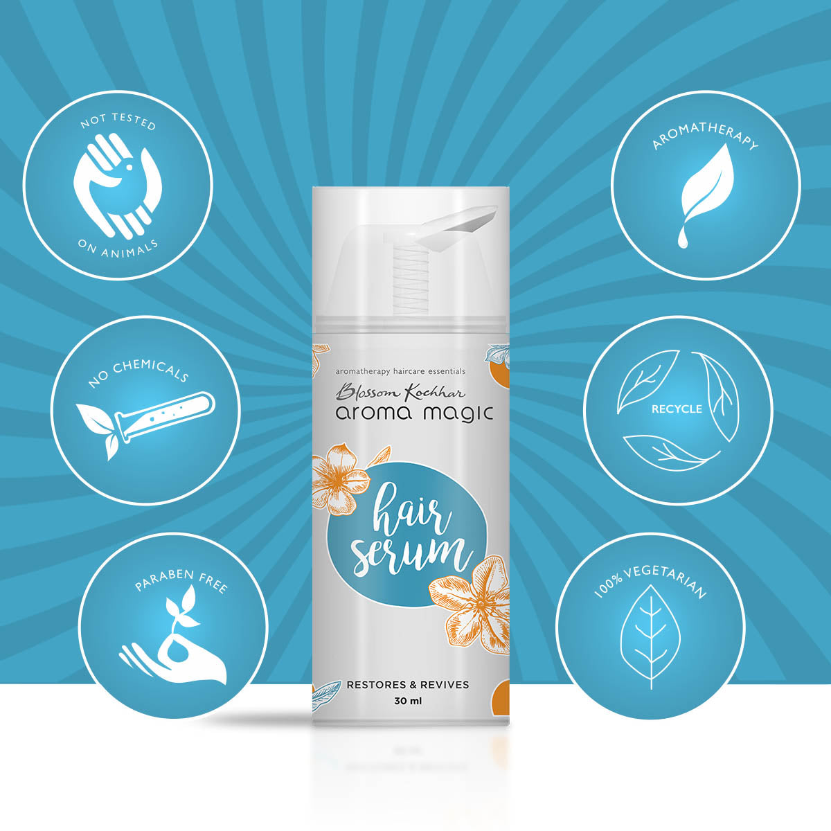 Aroma Magic Hair Serum For Smooth, Shiny & Healthy Hair, 30ml - Image 6 - Buy from Indicrest