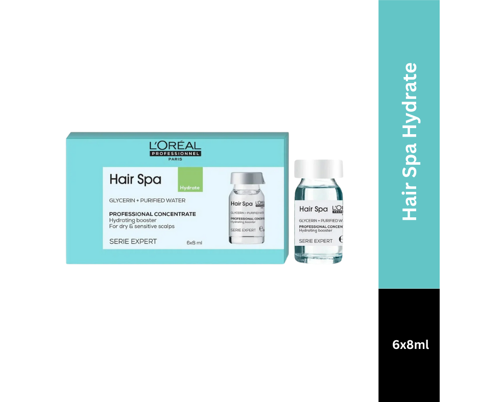 L'Oreal Professionnel Hair Spa DX Creambath 490g | Hair Spa Hydrating Concentrate 6x8ml - Combo