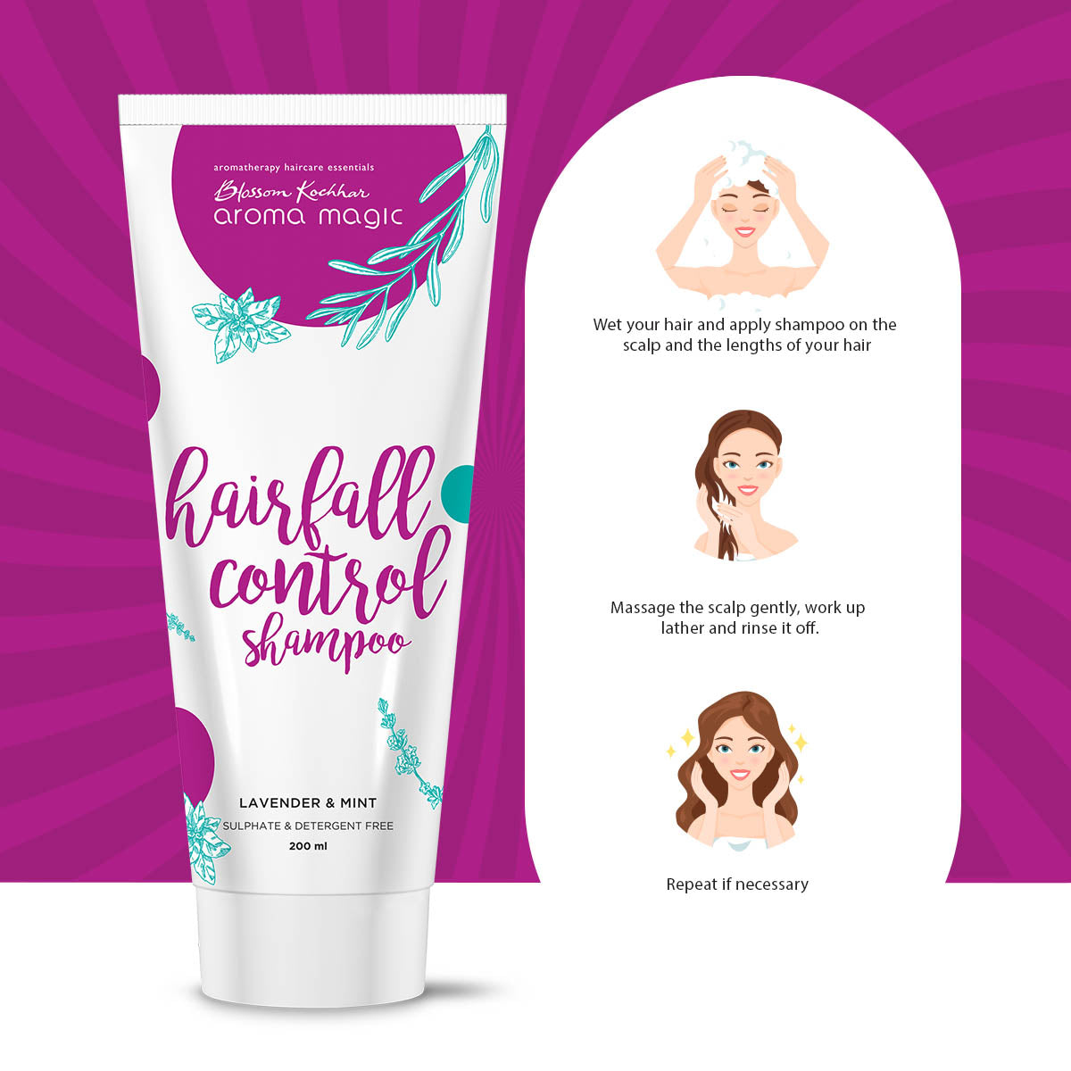 Aroma Magic Hairfall Control Shampoo, 200ml - Image 5 - Buy from Indicrest